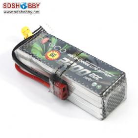 Gens ACE New Design High Quality 2200mAh 20C 4S 14.8V Lipo Battery with T Plug