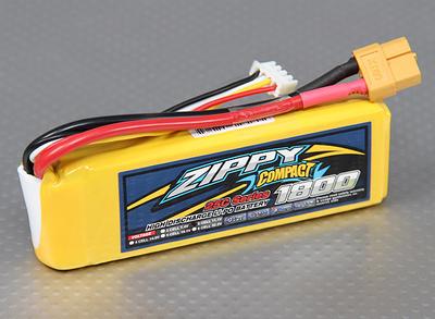 ZIPPY Compact 1800mAh 3S 25C Lipo Pack