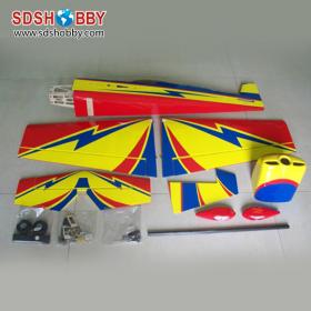 WM 57in Slick540 50E Balsa Wood RC Electric Airplane ARF V2 Standard Version-Yellow