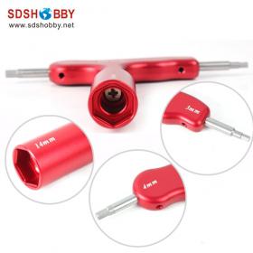 Wrench 14mm/ 3mm/ 4mm-Red for EME DLE Gas Engine