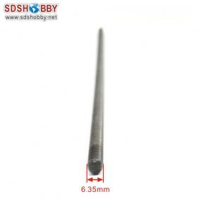 Flexible Axle (Round & Square) Positive Dia. =φ6.35 Side=5X5mm Length=650mm for RC Model Boat