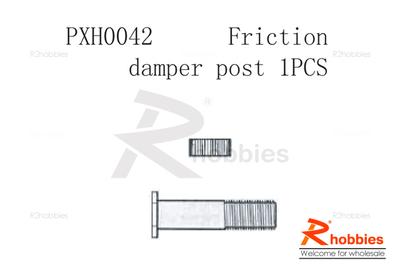 Friction damper post