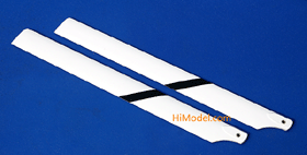 325mm Fiberglass Main Blades for 450 Class Electric Helicopters (Black Pattern)