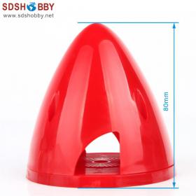 2 Slot Nylon Spinner 2.75in/70mm--Red Color for 2 Blades Propeller