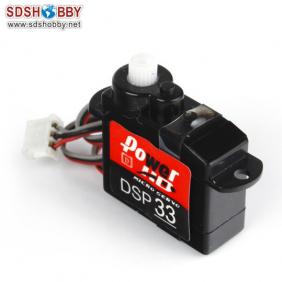 Power HD Micro/Mini Digital 0.35kg/2.9g 20T HD-DSP33 W/ Plastic Gears for F3P/KT3D