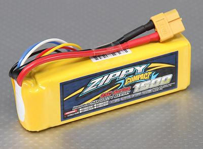 ZIPPY Compact 1500mAh 4S 25C Lipo Pack