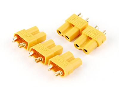 Turnigy XT30 Power Connectors for 30A continuous Applications and Mini's (Battery Side) (5pcs)