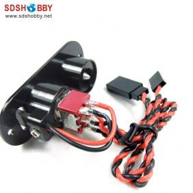 Single Power Switch With Fuel Dot Black Color