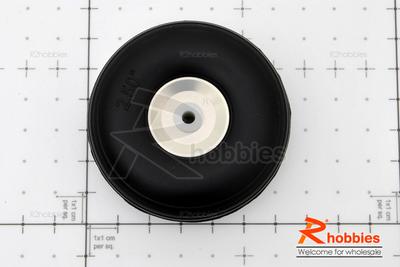 Î¦63 x H23 x Î¦4mm Aluminium Landing Wheel &amp; RubberTyre