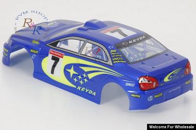 1/18 Subaru Impreza Analog Painted RC Car Body With Rear Spoiler (Blue)