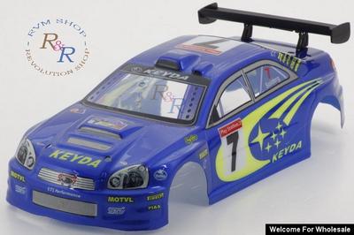 1/18 Subaru Impreza Analog Painted RC Car Body With Rear Spoiler (Blue)