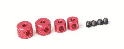 JQ Products Linkage Collars, 2 Big, 2 Small (Red) JQPB154