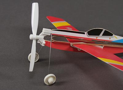 Rubber Band Powered Freeflight S.312 Tucano 286mm Span