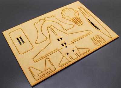 Military Jet Airplane Laser Cut Wood Model (KIT)