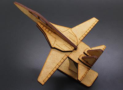 Military Jet Airplane Laser Cut Wood Model (KIT)