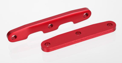 Traxxas Bulkhead Tie Bars Front/Rear Aluminum Red-Anodize TRA6823R