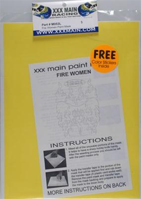 XXX Main Racing Fire Women Paint Mask XXXM053L