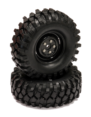 Integy Rover Style 1.9 Wheels w/All Terrain (2) INTC23731BLACK