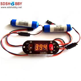 2 in 1 Twin Switch/ Dual Switch with Digital Voltage Display