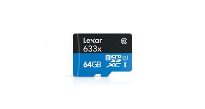 64GB Lexar microSDHC Memory Card