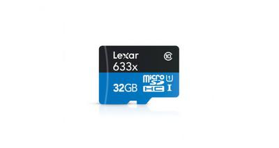 32GB Lexar microSDHC Memory Card