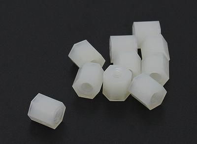 5.6mm x 6mm M3 Nylon Tapped Spacer (10pc)