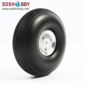 RC Airplane RC Airplane PU wheel with CNC Aluminum Hub 3.0'' (D76.2 x H30 x Φ4mm)