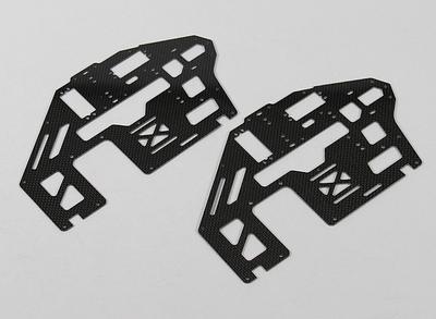 Trex/HK500 1.6mm Carbon Fiber Main Frame Side Set (2pcs/bag)