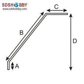 F3A carbon fiber landing gear for 30 grade Airplanes