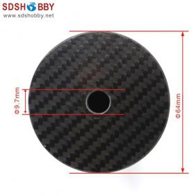 RC Model 2.5″ （63.5mm） Carbon Fiber Spinner with Carbon Fiber Back plate 3K Surface Processing