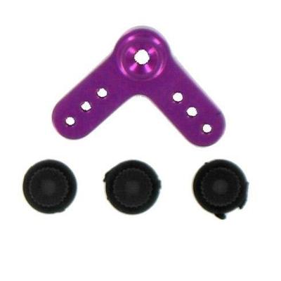 Redcat Racing Aluminum Servo Arm L-Shape Purple RED80236