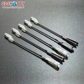 Hard Steel Wire and Metal Clevises Set M2×D1.8×L85mm