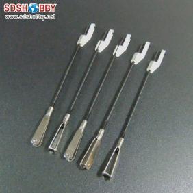 Hard Steel Wire and Metal Clevises Set M2×D1.8×L85mm