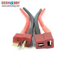 T Plug with14AWG Silicone Cable L100mm