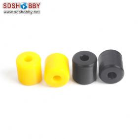 Silicone Gel Slipcover 6x16x17mm (2pcs* Black+2pcs*Yellow) for Bumblebee ST550 RC Quadcopter