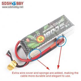 Gens ACE New Design High Quality 1800mAh 20C 3S 11.1V Lipo Battery with T Plug