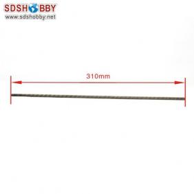 Flexible Axle (Round & Square) Positive Dia. =φ4.76 Side=3.7X3.7mm Length=310mm for RC Model Boat