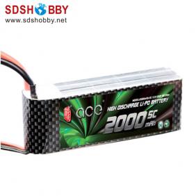 Gens ACE New Design High Quality 2000mAh 5C 3S 11.1V Lipo Battery with T Plug