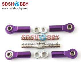 Alum.Steering Linkage 2PCS     purple