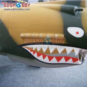 93in P40 50CC Scale/Gasoline/Petrol Airplane Fiberglass Version ARF