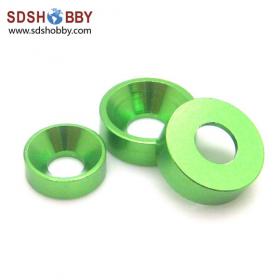 10PCS M3 Aluminum Alloy Counter-Sunk Screw Gasket Washer (Multicolor)