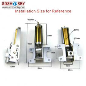 Air Retract Kit (Φ3.0) with 2pcs Gear Mounts One-way Air-pressure Control