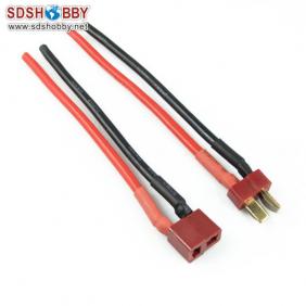 T Plug with14AWG Silicone Cable L100mm