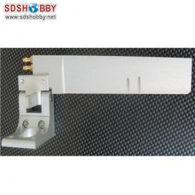 Aluminum Alloy 165 Single Rudder Length=32mm Height=165mm with Double Water Pickups for RC Boat