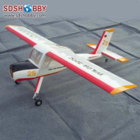 78.8in Wilga Fiberglass Version 20CC Scale Airplane/ Gasoline Airplane ARF-Red & White Color