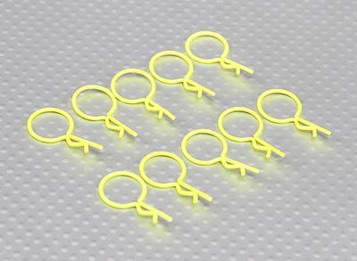 Large-ring Body Clips (Yellow) (10Pcs)