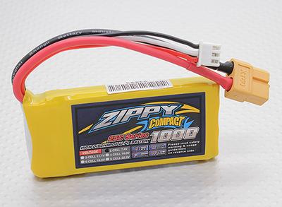 ZIPPY Compact 1000mAh 2S 25C Lipo Pack