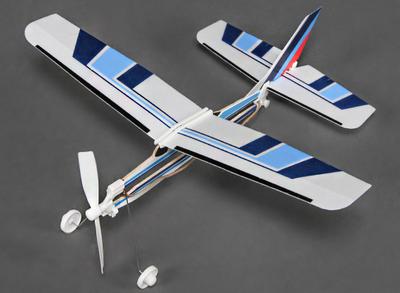 Rubber Band Powered Freeflight 182 Light Aircraft 288mm Span