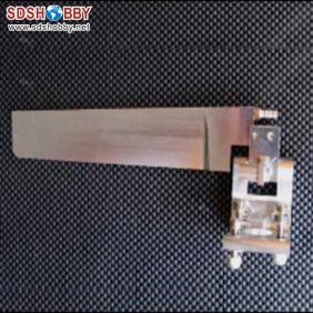 Aluminum Alloy 165 Single Rudder Length=32mm Height=165mm with Water Pickup for RC Boat