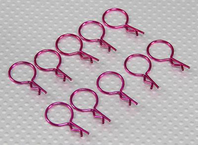 Large-ring Body Clips (Purple) (10Pcs)